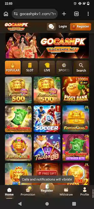 GOCASHPK Game